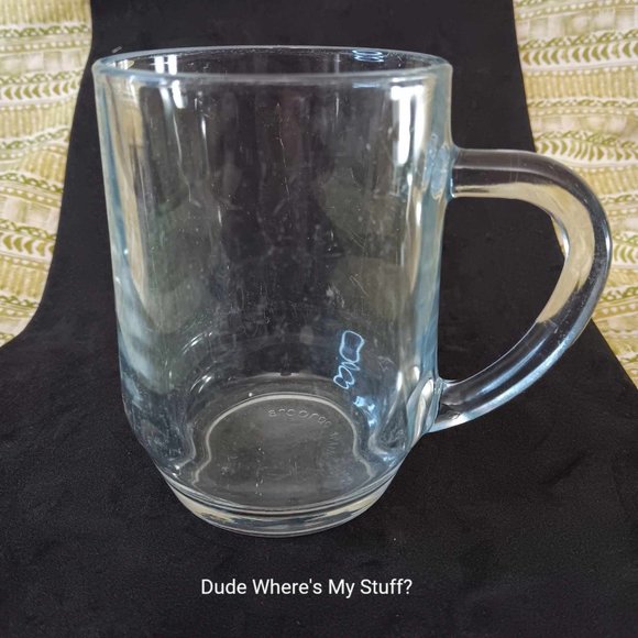 Arcoroc Spain Commercial Clear 8-ounce Glass Mug Coffee Cup Tea Cup - RARE Find - Picture 1 of 5